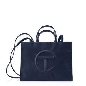 Telfar Medium Navy Shopping Bag - Brand New!